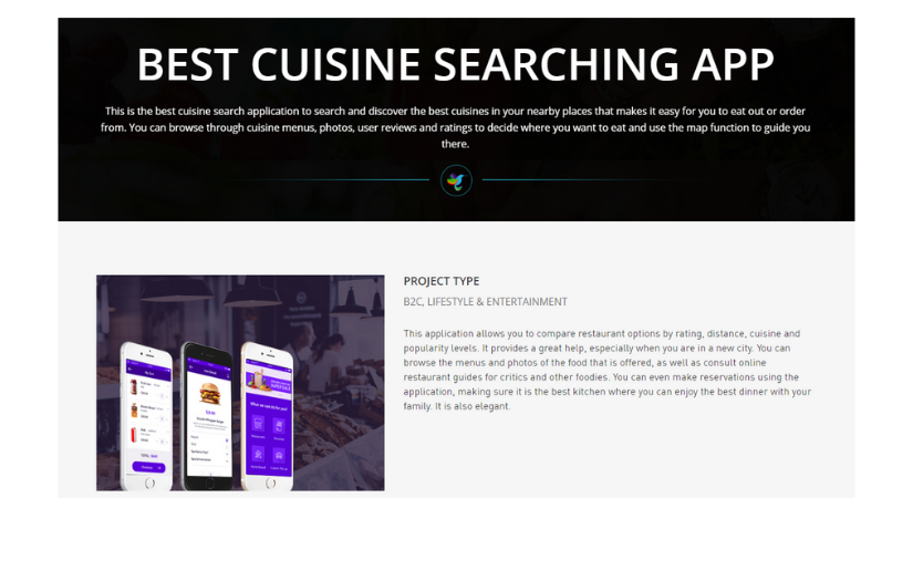 BEST CUISINE SEARCHING APP screenshot 1